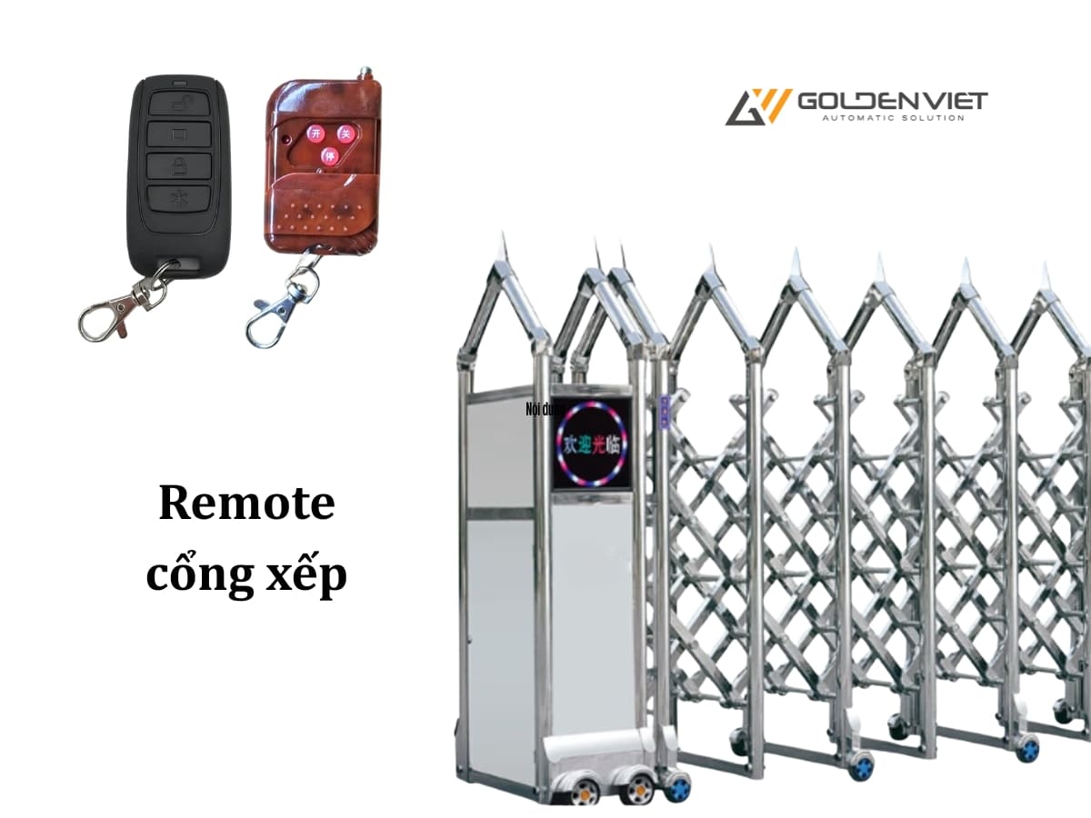 Remote cổng xếp
